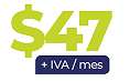 Precio regular plan familiar SAAT: $47 + IVA por mes